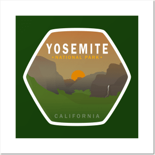 Yosemite Sunset Posters and Art